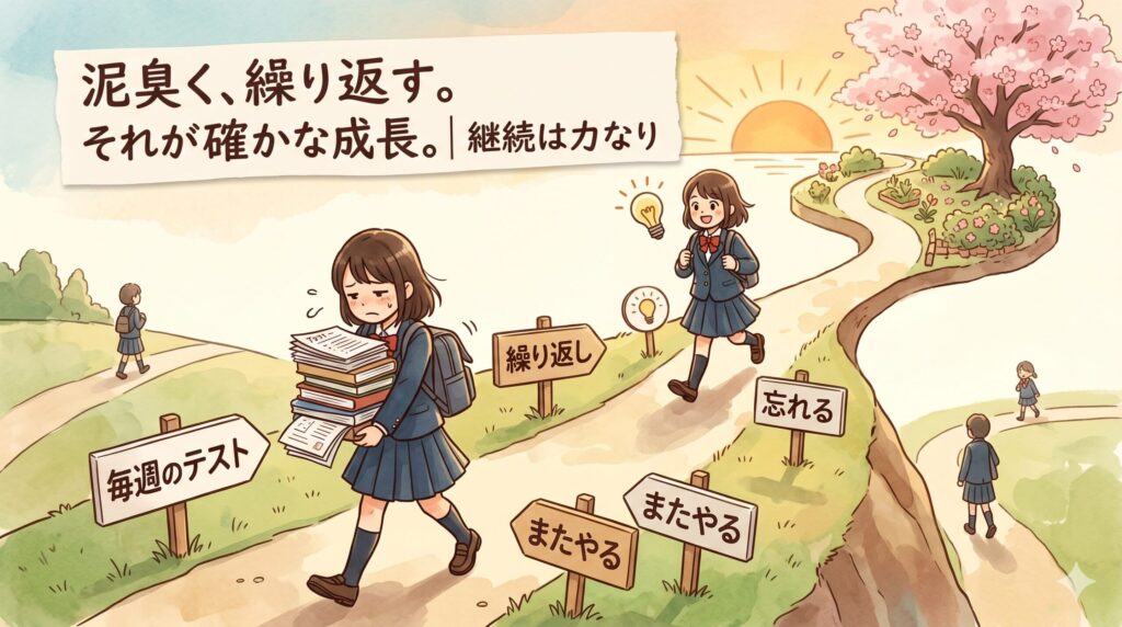 新河岸の個別指導塾では何度も泥臭く努力する