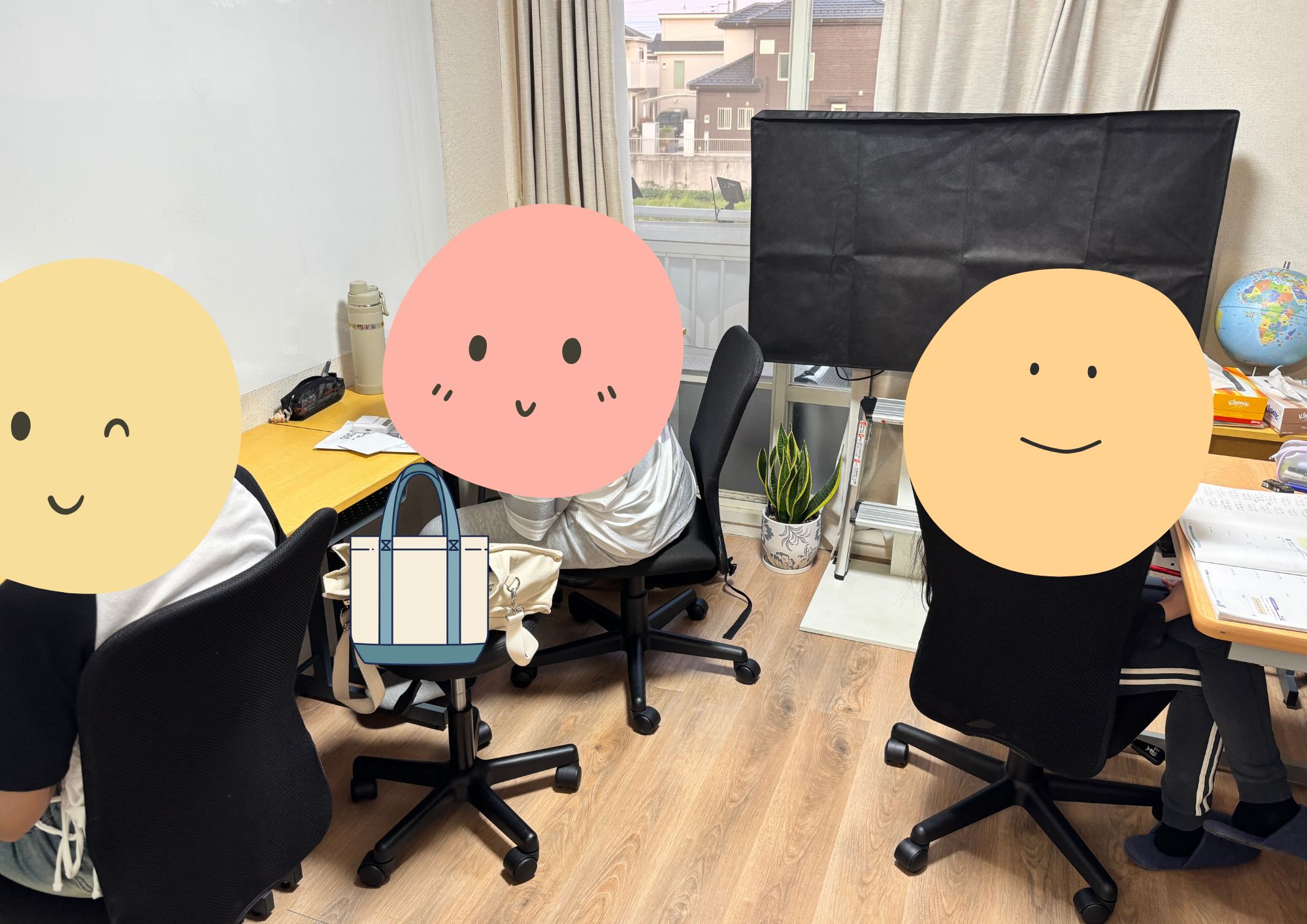 個別指導塾SSGでテスト勉強を頑張る生徒たち