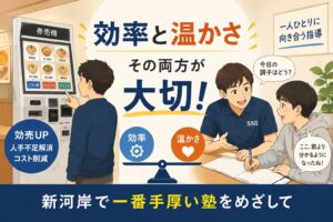 個別指導塾SSGは券売機のようにはならない